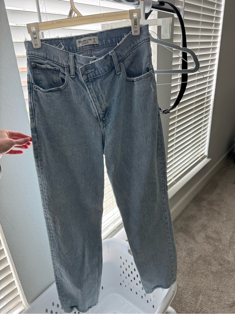 Abercrombie & Fitch Light Blue Straight-Leg Jeans